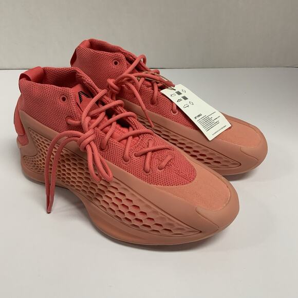 Adidas AE 1 Georgia Red Clay IF1863 Size 6 Anthony Edwards Basketball Shoes Pink main image 4